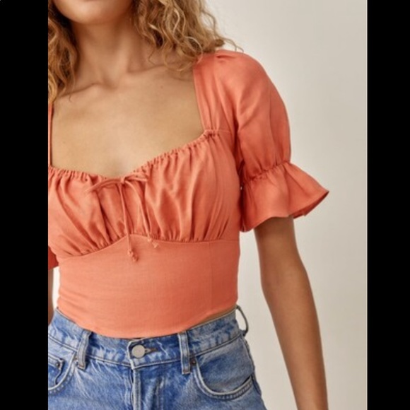 NWT- 🍊 Reformation Montague top - Picture 1 of 6
